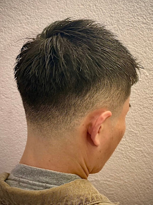 メンズショート　フェード