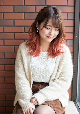 ハイレイヤーカット/バタフライカット/小顔みせくびれ巻き