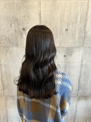 透明感マロンベージュ