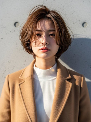 バタフライカット/レイヤーショート/小顔見せカット