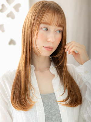 ハイトーンカラー全頭ブリーチ小顔姫カットレイヤー20代30代