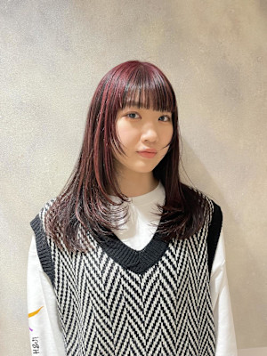 チェリーレッド/暖色カラー/カシスブラウン/オレンジブラウン