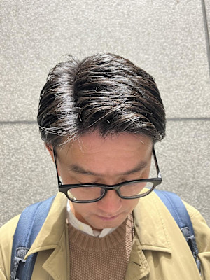 銀座　理容室　アイロンパーマ　サイドフィット