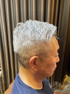 銀座　理容室　アイロンパーマ