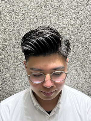 銀座　理容室　アイロンパーマ　スキンフェード