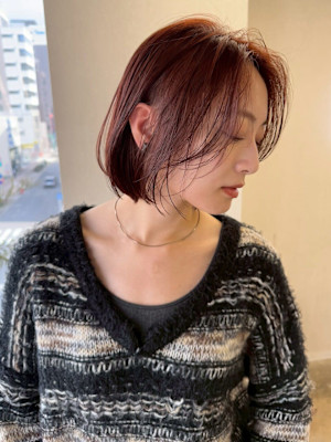 【kiji】大人ショート×暖色カラー＃久屋大通#丸の内＃伏見