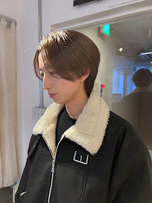 韓国メンズセンターパート