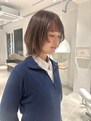 アッシュベージュくすみカラー薬院大通り