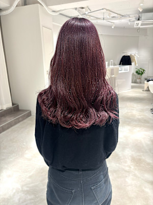 ラベンダーピンクカラーブリーチカラー