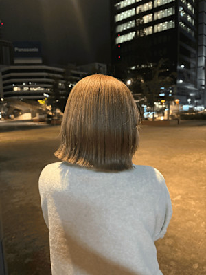 ベージュカラー［酸性ストレート/ヘアセット]