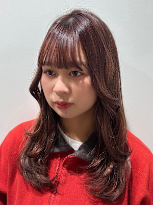 韓国風レイヤーカット/レイヤーカット/くびれ巻き