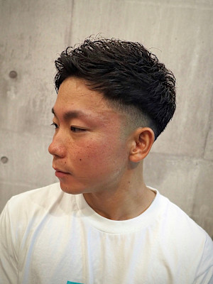 ツーブロックショート