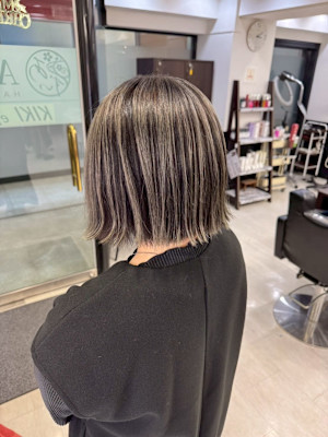 白髪ぼかしハイライト