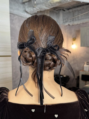 《鈴木茉奈》ツインカチモリ/お呼ばれヘアセット/大宮