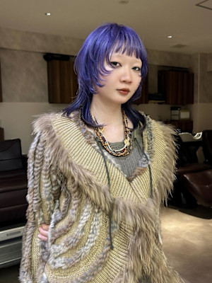 ブルーパープル×ウルフレイヤーで一気に垢抜け◎