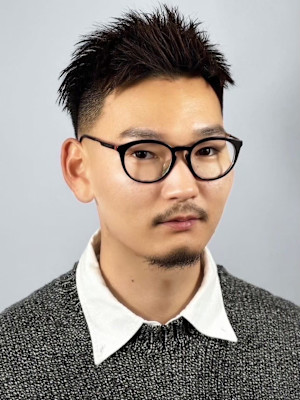 フェードカット・ベリーショート・スパイキーヘア