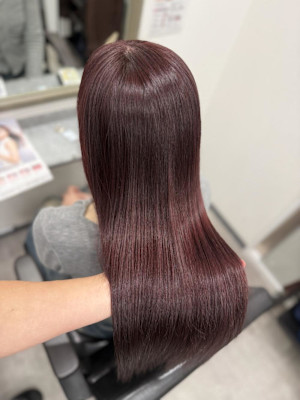 冬の暗めラベンダーピンク