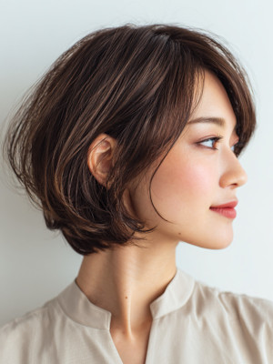 大人の美シルエットショートボブ［鷺ノ宮］