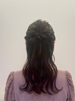 セミロングhalfup arrange