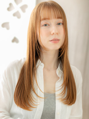 ハイトーンカラー全頭ブリーチ小顔姫カットレイヤー20代30代