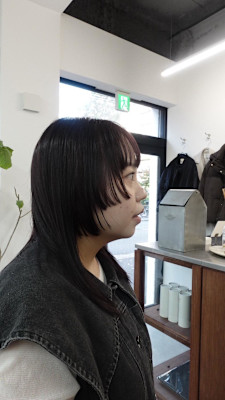 ステップカット/髪質改善カラー