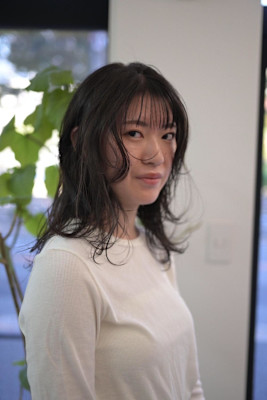 髪質改善カラーオリーブグレー