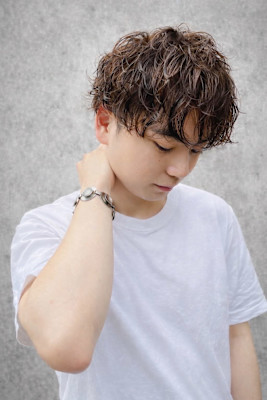 ニュアンスパーマ×マッシュショート