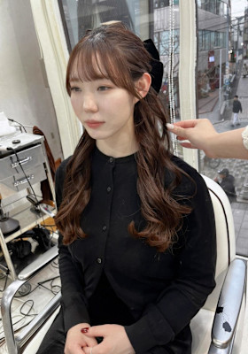 【ハーフアップ】