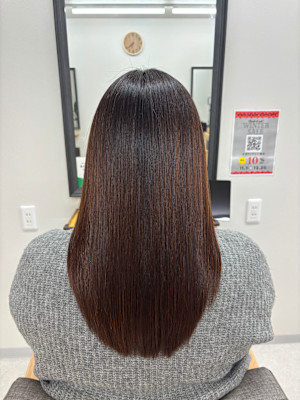 シナジー美髪縮毛＋カット＋髪質改善トリートメント