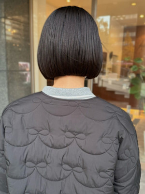 【feliceMICHI 別曽 遥也】ダークブラウン ボブ 