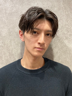 爽やかフェザーパーマショートスタイル【目白/池袋メンズヘア】