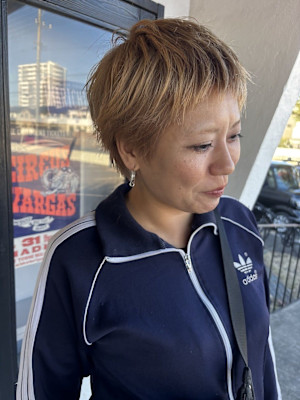 ブロンドベリーショート