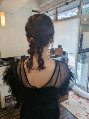 お呼ばれヘアセット