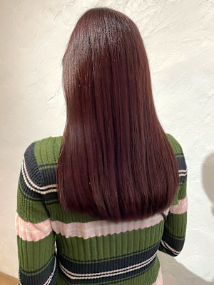 ピンクブラン 髪質改善 艶髪 髪質改善ストレート 20代 