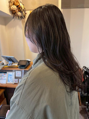 赤み消しグレージュカラー/髪質改善