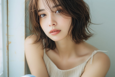 AO アオ仙台南髪質改善縮毛矯正ハイライトショート×スタイル