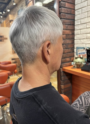 洗練された輝き！シルバーベリーショート【017スタイル】