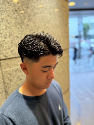 銀座　フェード　パーマ