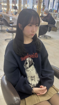 セミロングレイヤー