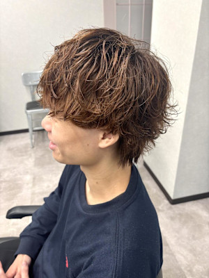 大人メンズに人気の柔らか質感シャドウパーマ