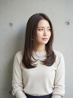 髪質改善/ハイレイヤーカット/シャギー/ナチュラルストレート