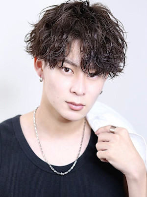 【波巻MIX】艶ウェーブハーフアップ