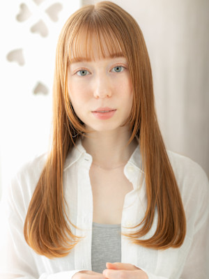 ハイトーンカラー全頭ブリーチ小顔姫カットレイヤー20代30代