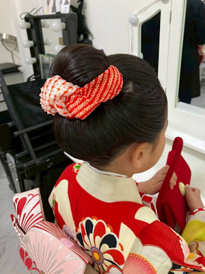 七五三の7歳　和髪