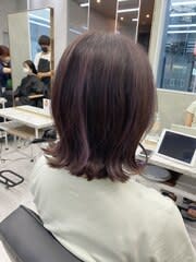 ハイライト、ピンクパープルカラー