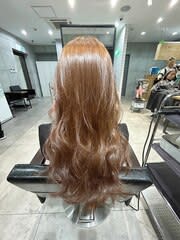 ブリーチなしナチュラルブラウンカラー