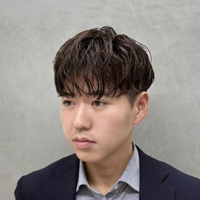 ルーズパーマ×マッシュ