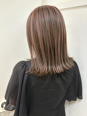 アウターカラー/アンブレラカラー/ピンクベージュ