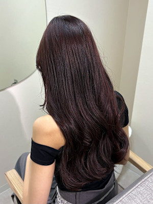 ディープレッド×髪質改善