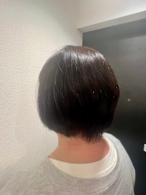 くせ毛ショートボブ